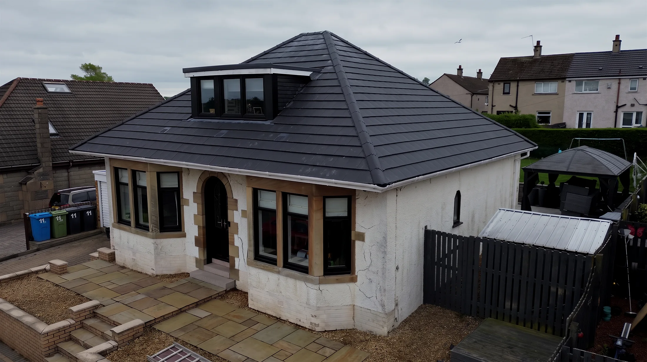 roughcasting house 1 before